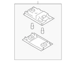 Genuine Volkswagen Map Lamp Assembly 3CN-947-105-A-DYU. Fixed Price $27.95.