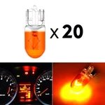 20PCS W5W T10 194 Lane Light Yellow Glass Car Halogen Bulbs 12V. Fixed Price $9.19.