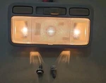 2001-2005 Honda Civic Front Overhead Dome Map Light Tan Mounting Hardware Oem. Fixed Price $30.00.