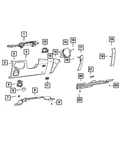 Genuine Mopar Foot Well Lamp 68312665AA. Fixed Price $29.08.