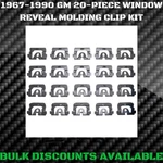 1967-1990 Caprice Rear Glass Window Windshield Molding Trim Reveal Clips Gm. Fixed Price $14.36.