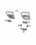 Genuine Mopar 2019-2021 Ram 1500 Center Overhead Console Front 6EJ971L1AE. Fixed Price $287.99.
