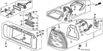 Genuine Honda Light Assembly High Mount Stop *Y18L* (silky Ivory) 34270-SV4-A01. Fixed Price $6.15.