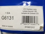 Grote G6131 Led Courtesy Light , Clear Lens. Fixed Price $20.95.