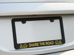 Share The Road Safety Cycling Bicycle Mountain License Plate Frame Premium Metal. Fixed Price $24.99.