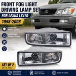 Lexus LX470 1998-2008 Front Fog Light Driving Lamp Clear Lens Pair W/ Bulbs. Fixed Price $79.99.