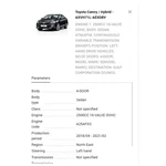 2019 Toyota Camry Dome Lamp Assembly Used Oem 81240-35020-B2. Fixed Price $49.99.