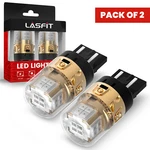 Lasfit 7443 7444 Led Rear Turn Signal / Brake Tail Light Bulbs Bright Pure Red. Fixed Price $24.99.