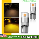 T10 Yellow Amber Led Turn Signal Marker Light Bulb Wedge 194 168 2825 10SET. Fixed Price $24.69.