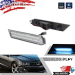 2X Clear Led Ice Blue Front Side Marker Light For Chevrolet Chevy Camaro 2010-15. Fixed Price $24.99.