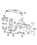 Genuine Mopar Grab Handle 1DW80BDAAA. Fixed Price $20.69.