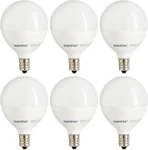 Sunlite G16.5 Light Bulb Led, 7 Watts (60W Equiv.), 500 Lumens, Dimmable, Type. Fixed Price $36.87.