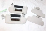 06-10 Infiniti M35X Sunvisors W/ Clips Dual Lighted Mirrors Gray Quads. Fixed Price $79.50.