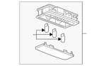 Genuine Gm Black Center Courtesy Lamp 42598941. Fixed Price $25.08.