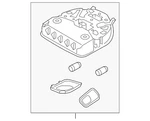 Genuine Hyundai 2013-2016 Santa Fe Sport Map Lamp 92800-B8200-OM. Fixed Price $195.29.