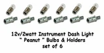 Vw Type 123 Peanut Dash Light Bulbs Holders 6 Pack N177222 German Flosser Hella. Fixed Price $30.00.