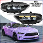 Black Pair Led Headlights Fit Ford Mustang 2018-2023 Front Lamps Assembly. Fixed Price $489.00.