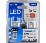 Pilot Automotive IL3157B15 Tail Light Bulb Led SMD15 Blue Exterior. Fixed Price $50.00.