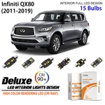 Led Interior Light Kit For Infiniti QX56 QX80 2011-2019 White Bulbs. Fixed Price $30.68.