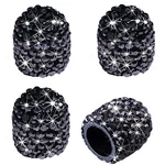 Valve Stem Caps 4 Pack Handmade Black Crystal Rhinestone Universal Car Tire V.... Fixed Price $14.99.