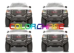 Color Chasing Led Headlight Flow Halo Kit For Gmc Canyon 15-18. Fixed Price $173.60.