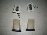 1987 Jaguar XJ6 Courtesy Lamps Pillar Mounted Black Bezel. Fixed Price $100.00.