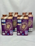 -4 Pack- Philips Smart Light Bulbs 60W Tunable White Wi-fi Led Filament ST19. Fixed Price $36.00.