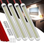 4PC 12V Interior BAR,120LEDS 2800LM 28W Strip Lights On/off Switch. Fixed Price $27.89.