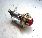 Vintage Stewart Warner Red Smooth Curved Lens Dash Gauge Panel Light Hot Rod 5. Fixed Price $15.95.