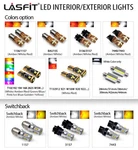 Lasfit Led Multi Choice License Plate/trunk/reverse/dome/tail/turn Signal Bulbs. Fixed Price $24.99.
