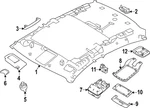 Genuine Nissan Reading Light Bracket 26439-6CA0A. Fixed Price $22.62.