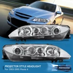 For 03-05 Mazda 6 Replacement Chrome Clear Projector Headlights Lamps Pair Lh+rh. Fixed Price $168.99.