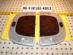Mercedes 00-06 W220 S600 Rear Seat Burl Wood Vanity Lighted Genuine Mirrors. Fixed Price $409.99.