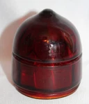 Vintage Red Glass Marquee Sign Light Bulb Dome Cover Shade Globe (2" Screw Type). Fixed Price $14.95.