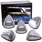 5PC Clear Lens Amber Yellow Full Led Cab Roof Marker Running Light Kit For Truck. Fixed Price $35.09.