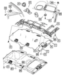 Genuine Mopar Grab Handle Left SH75TL2AA. Fixed Price $18.02.