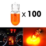 100X W5W T10 Dash Light Yellow Glass Car Xenon Halogen Bulbs 12V. Fixed Price $14.59.