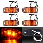 4PCS 2 Diode Universal Amber Surface Mount Side Fender Marker Trailer Van Lights. Fixed Price $10.85.