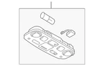 Genuine Audi Reading Light 8J0-947-140-M. Fixed Price $194.40.