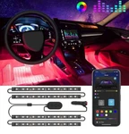 Rgb Led Interior Lights Bluetooth Under Dash Car Atmosphere. Fixed Price $25.00.