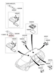 Genuine/oem 928002B111J4 Lamp-overhead Console For Hyundai Santa Fe Cm 06 -sk. Fixed Price $68.85.