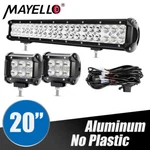Led Light Bar 20 Inch 246W Spot Flood Combo With Wiring Harness 4''PODS. Fixed Price $39.99.