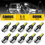 10PCS White T10 194 168 W5W Led License Plate Interior Light Bulb 7020SMD 6000K. Fixed Price $8.07.