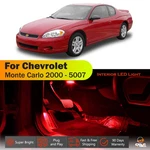 9 X For 2000 - 2007 Chevy Monte Carlo Interior Led Lights Bulb Package Kit Red. Fixed Price $13.97.