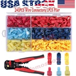 240/60PCS T-taps Wire Terminal Connectors Insulated 22-10 Awg Quick Splice Kit. Fixed Price $13.92.