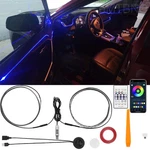 2 1 Strip Led Rgb Car Interior Ambient Atmosphere Lights Kit For Toyota RAV4. Fixed Price $39.19.