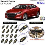 10 Bulbs Led Interior Kit White Dome Lights For Hyundai Elantra 2016-2020. Fixed Price $23.40.