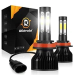 Sides H11 Led Headlight High Or Low Beam Bulbs 2400W 360000LM 6000K White 2PCS. Fixed Price $16.98.