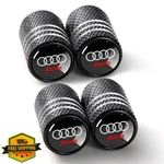 Yuiqieuy Audi Metal Wheel Tire Valve Stem Caps 4 Pcs Black. Fixed Price $17.99.