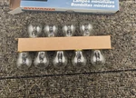 (qty 9) Sylvania 1076.TP: Miniature Light Bulbs 402 Lumens 23 W 12V. Fixed Price $19.99.